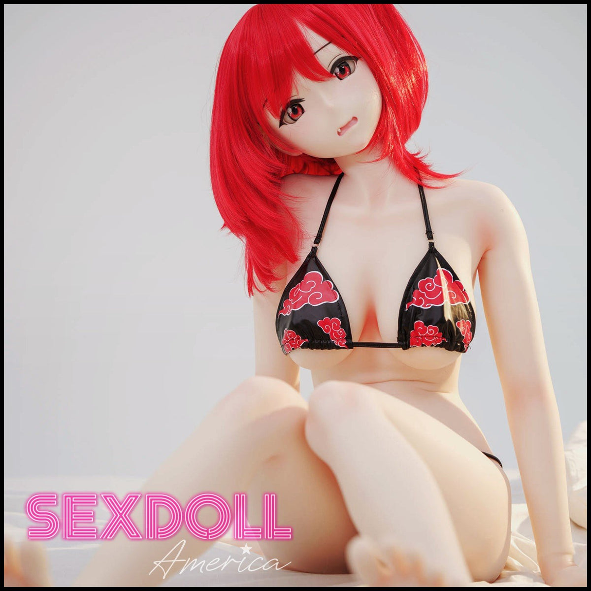 Realistic Sex Doll 148 (4'10") F-Cup Shiori Red Hair HSS - Hyper Soft Silicone - Full Silicone - IROKEBIJIN by Sex Doll America