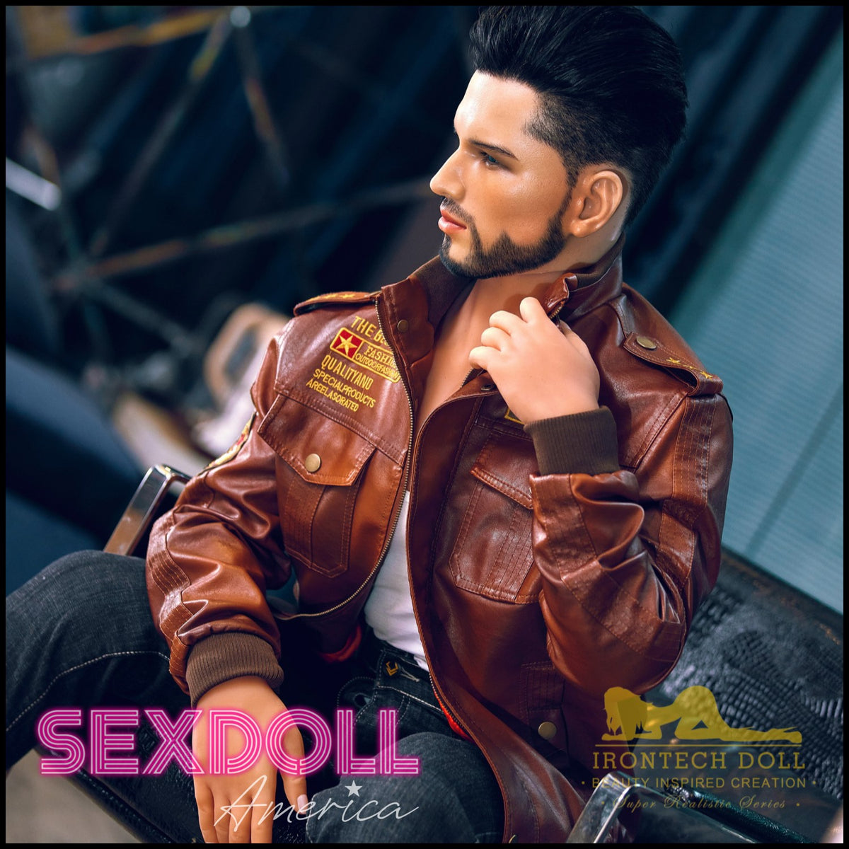 Realistic Sex Doll 162 (5'4") Kevin Tanned (Silicone Head) Male - IRONTECH Dolls by Sex Doll America