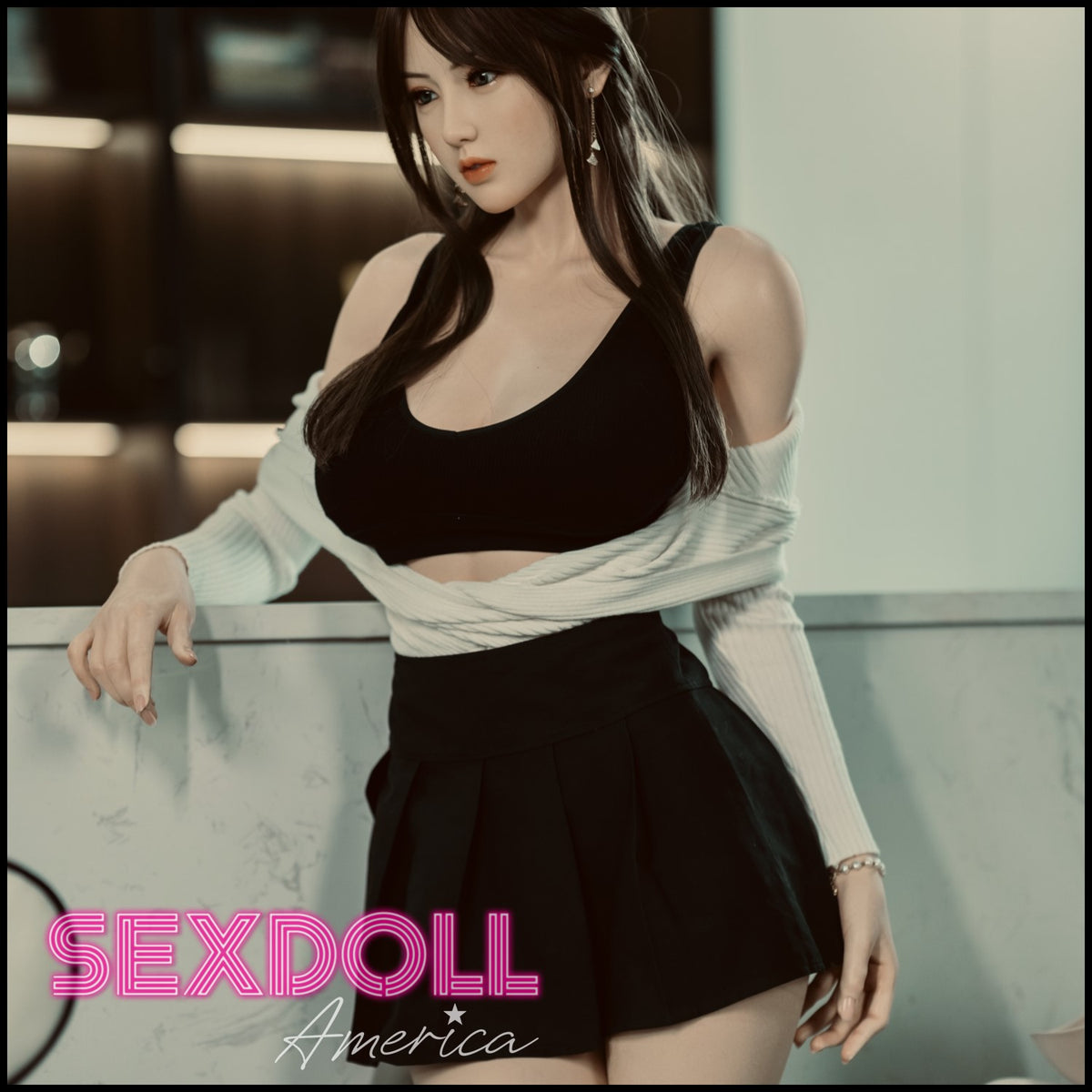 Realistic Sex Doll 168 (5'6") I-Cup Leyla Model 19R Deluxe - Full Silicone - Gynoid Tech by Sex Doll America
