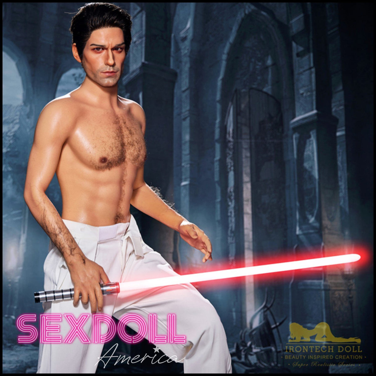 Realistic Sex Doll 170 (5'7") Thomas Jedi (Head #M5) Male - Full Silicone - IRONTECH Dolls by Sex Doll America
