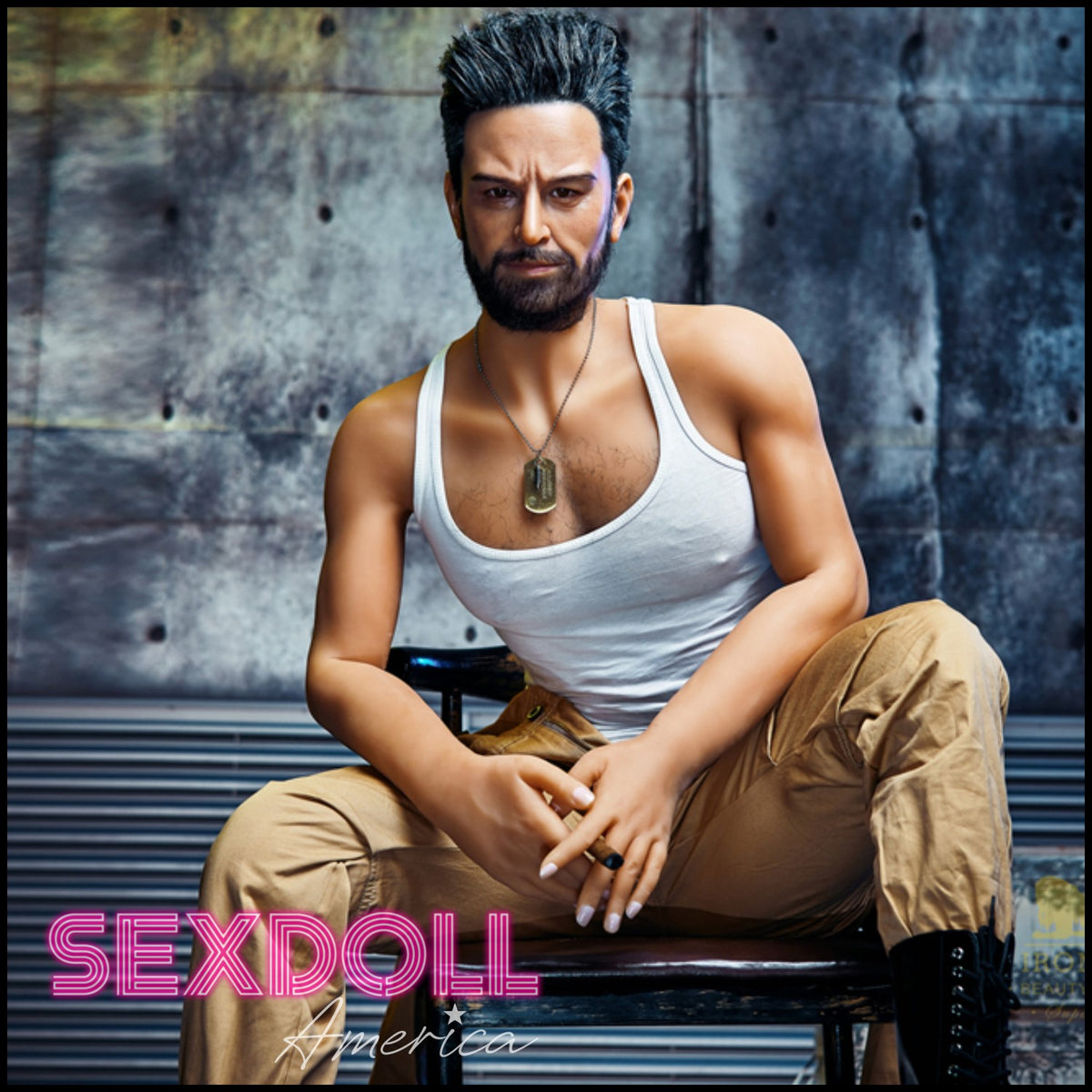 Realistic Sex Doll 175 (5'9") William (Silicone Head #M2) Male - IRONTECH Dolls by Sex Doll America
