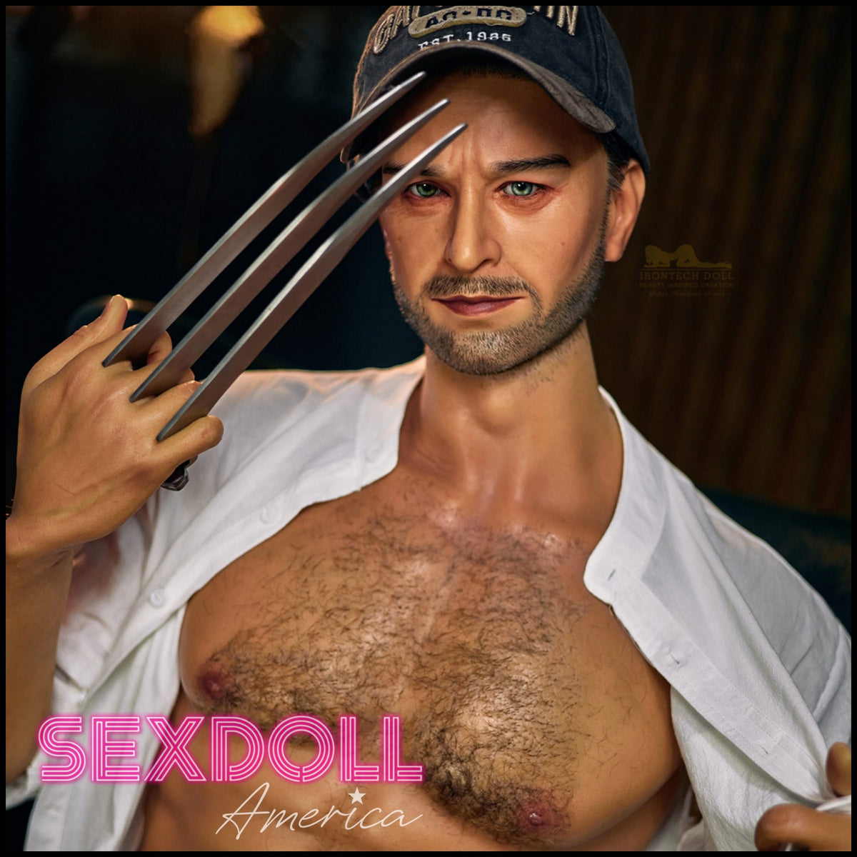 Realistic Sex Doll 176 (5'9") William (Head #M2) Male - Full Silicone - IRONTECH Dolls by Sex Doll America