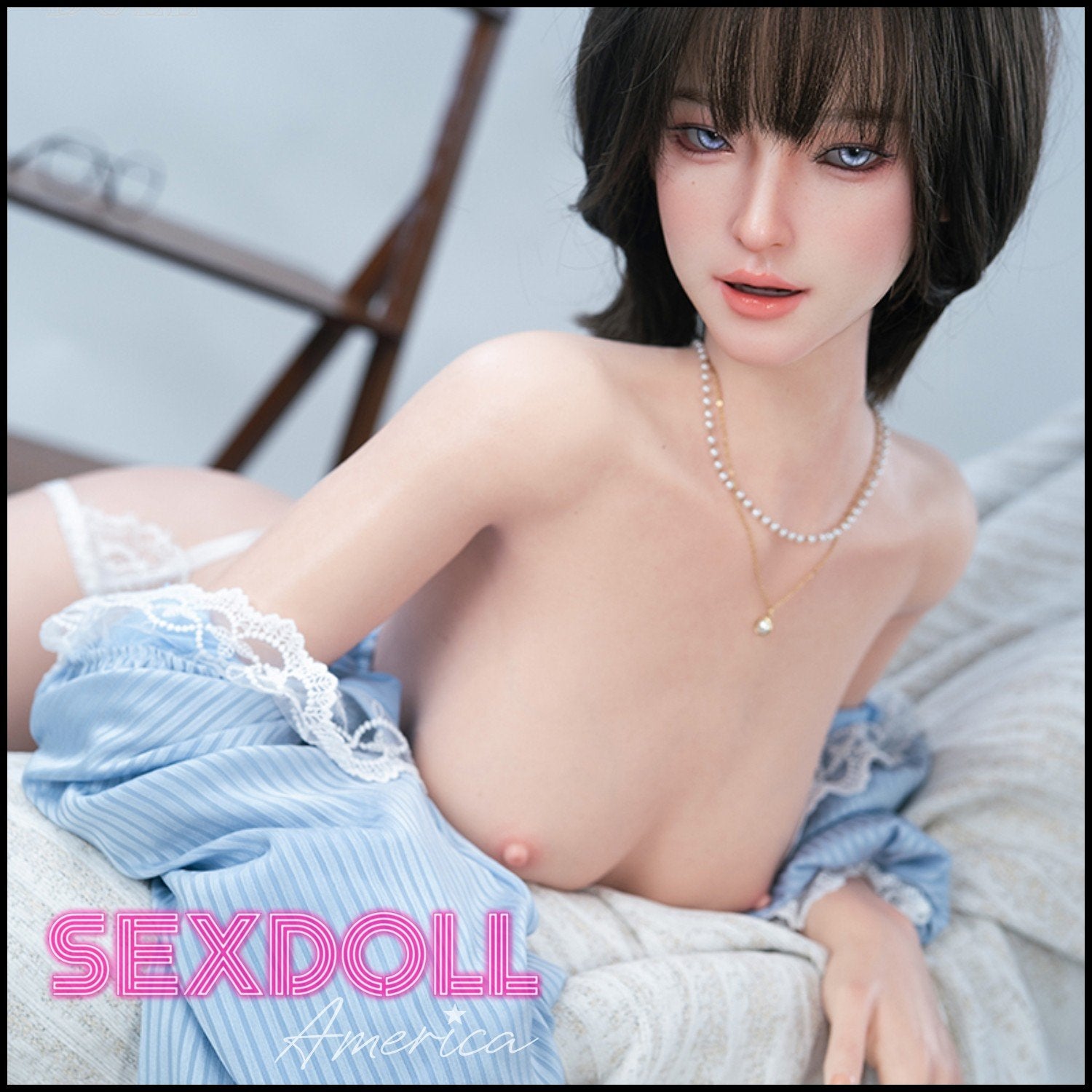 SE Doll Realistic Sex Doll Small Tits Boobs Black Hair Short Petite