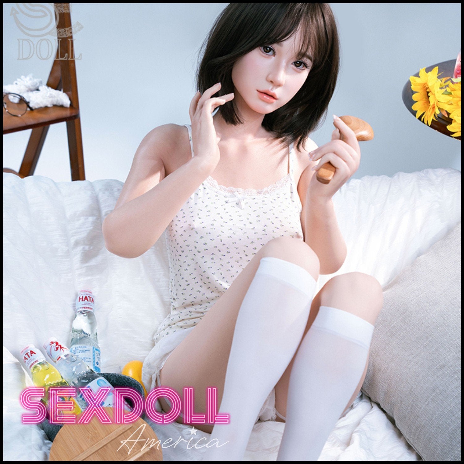 Realistic Sex Doll 153 (5'0") A-Cup Hinata.A (Head #164SC) Full Silicone - SE Doll by Sex Doll America
