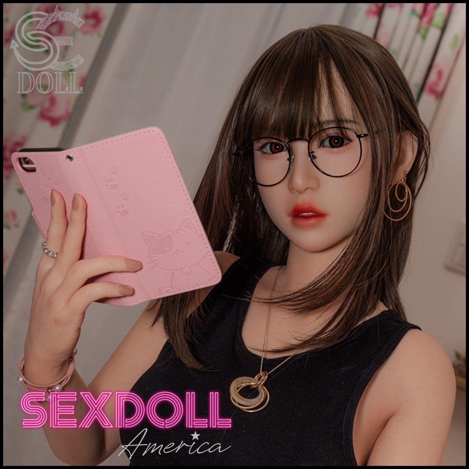 SE Doll Realistic Sex Doll Short Petite Asian Japanese Chinese Brunette Hair