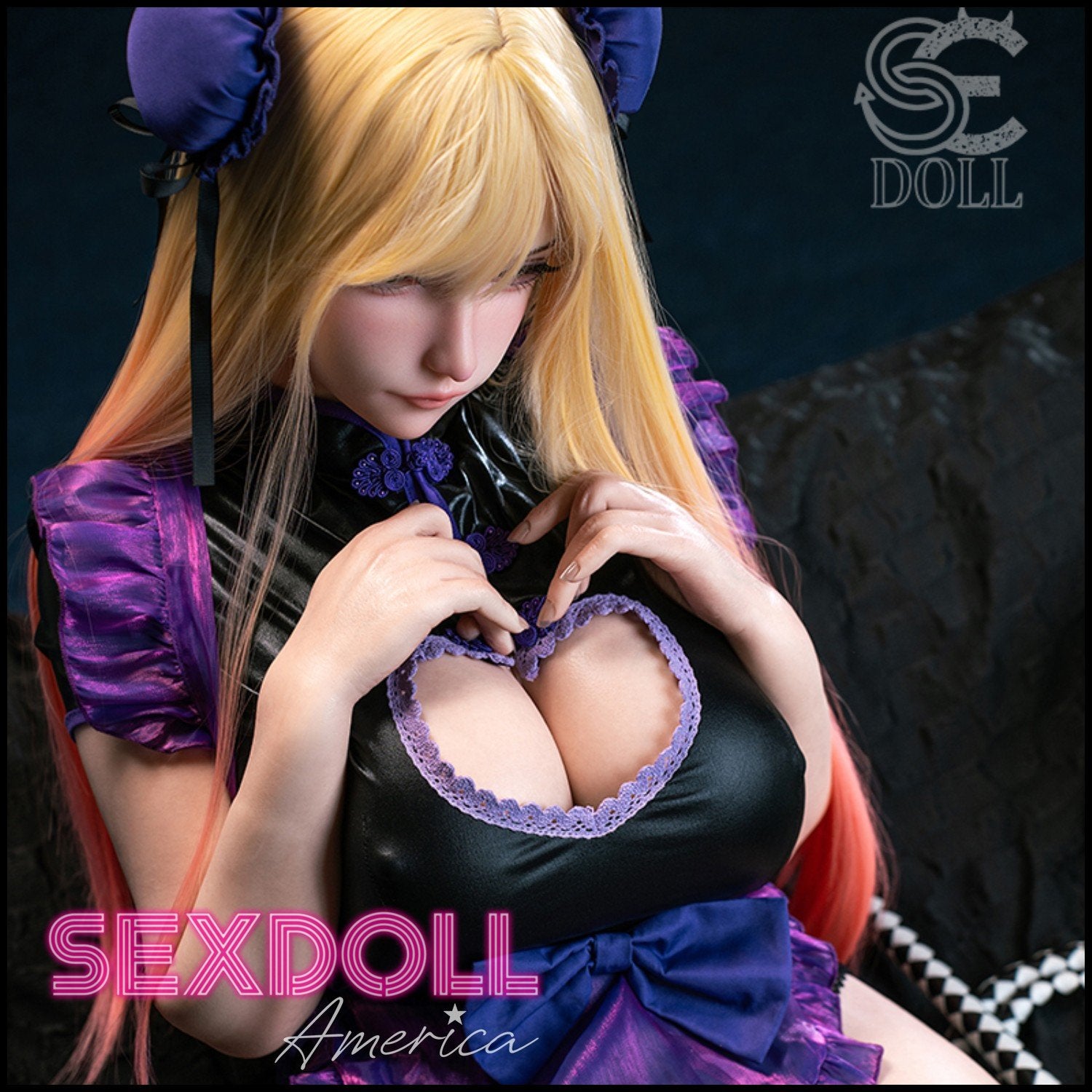 SE Doll Realistic Sex Doll Blonde Hair Asian Japanese Chinese BBW Chubby Fat