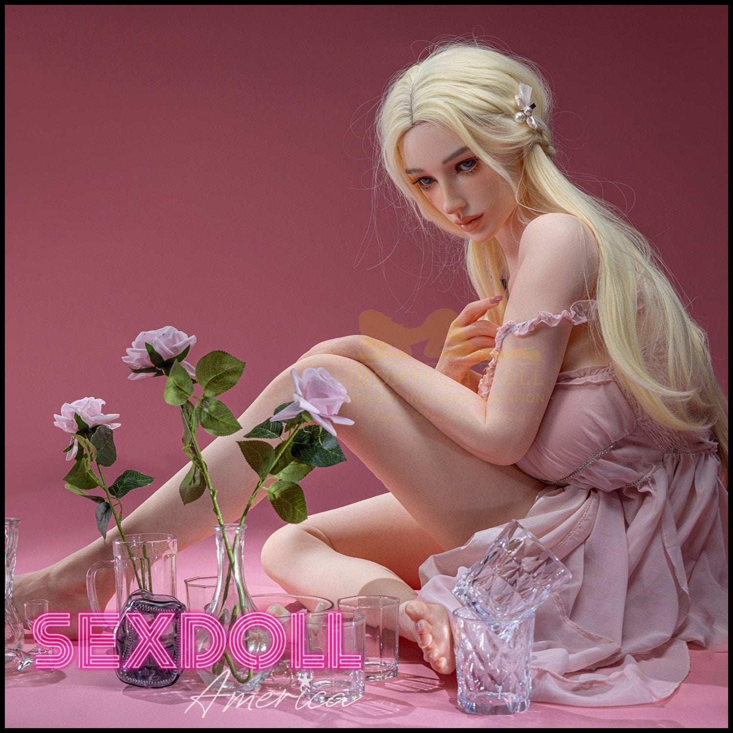 Realistic Sex Doll 158 (5'2") J-Cup Bailey Blonde - Full Silicone - IRONTECH Dolls by Sex Doll America