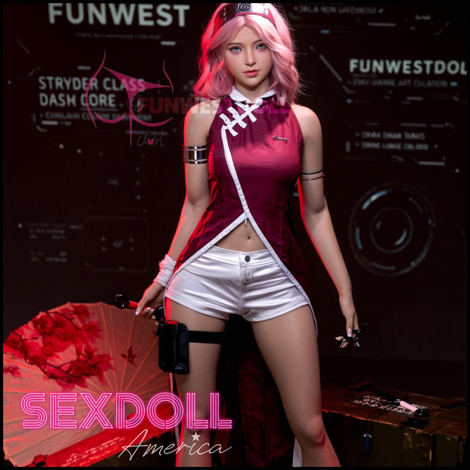 Realistic Sex Doll 159 (5'3") A-Cup Alice Sexy (Head #38) - FunWestDoll by Sex Doll America