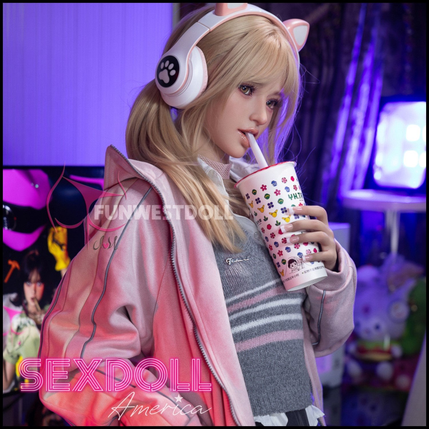 Realistic Sex Doll 159 (5'3") A-Cup Alice (Head #38) - FunWestDoll by Sex Doll America