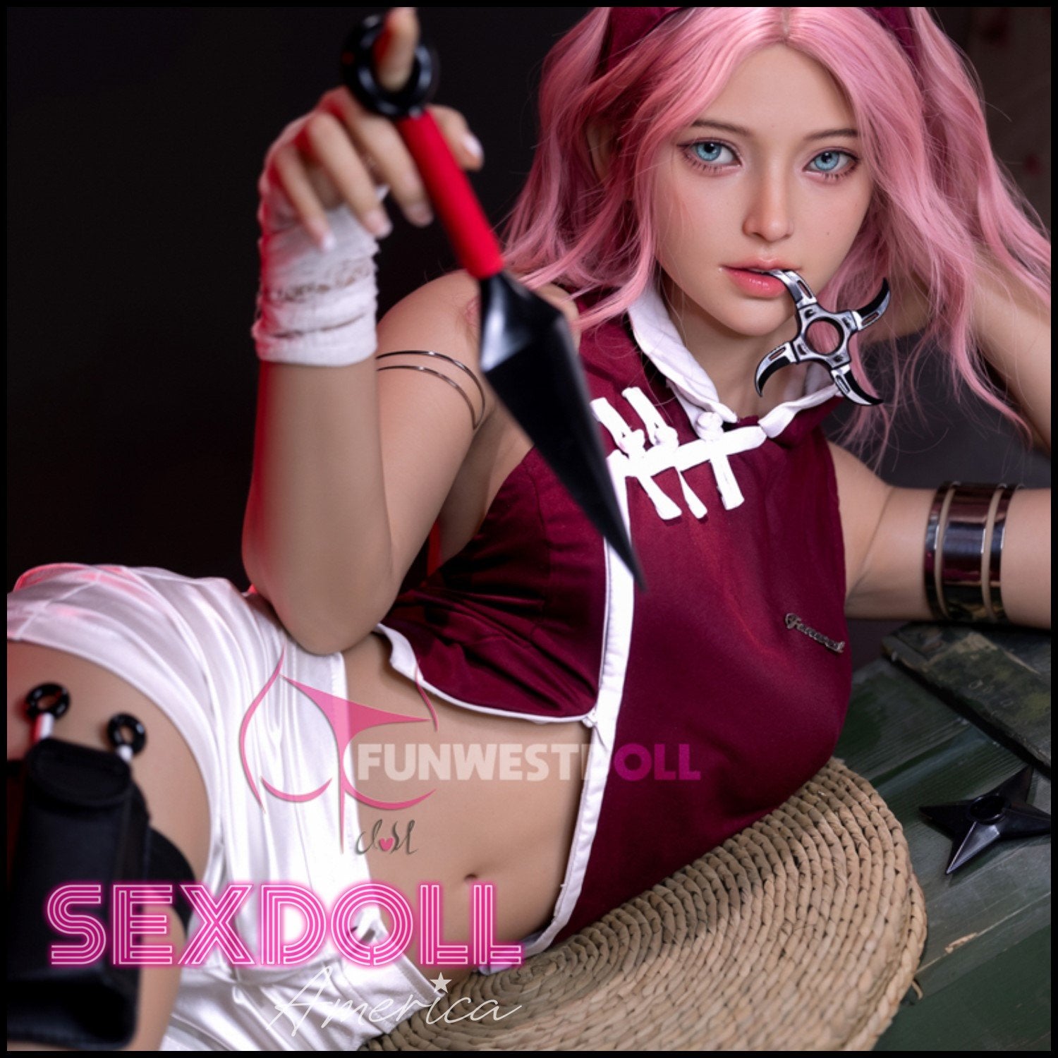 Realistic Sex Doll 159 (5'3") A-Cup Alice Sexy (Head #38) - FunWestDoll by Sex Doll America