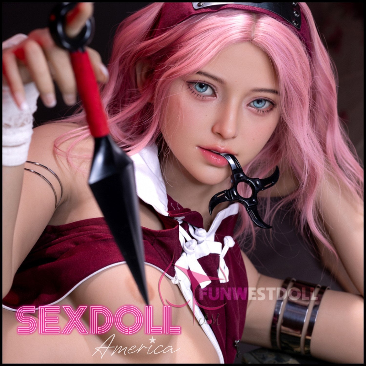 Realistic Sex Doll 159 (5'3") A-Cup Alice Sexy (Head #38) - FunWestDoll by Sex Doll America