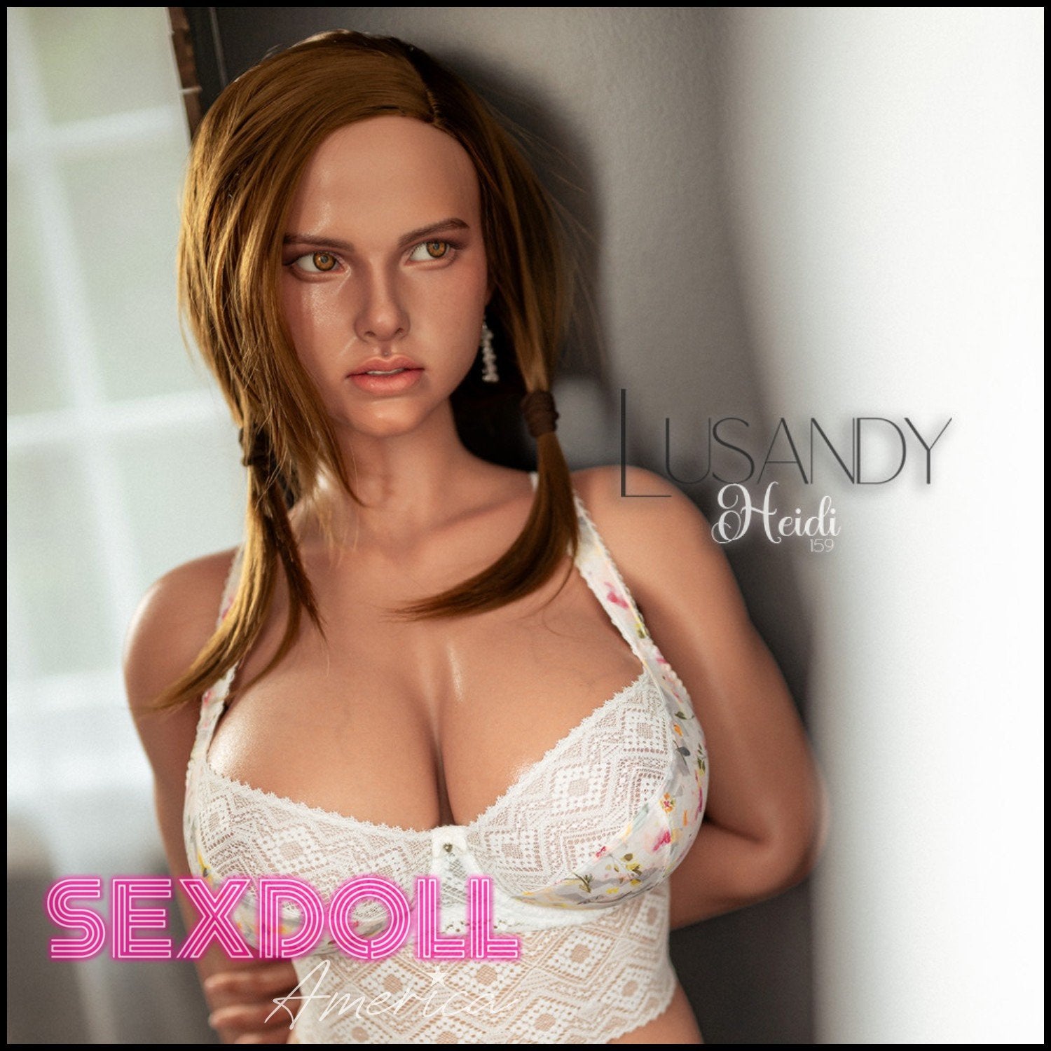 Realistic Sex Doll 159 (5'3") J-Cup Heidi - Full Silicone - Lusandy by Sex Doll America