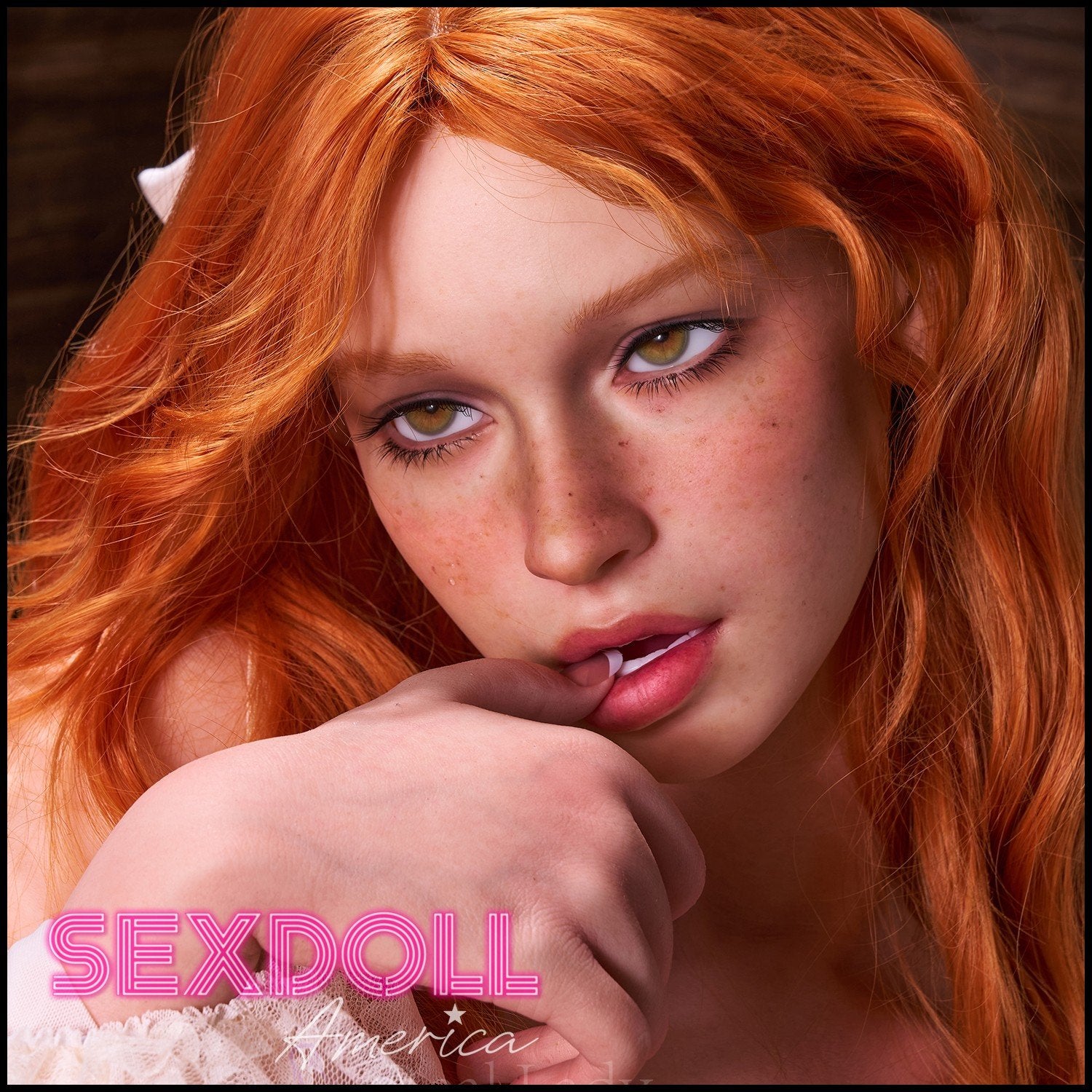 Real Lady Realistic Sex Doll Red Head Western American Russian German