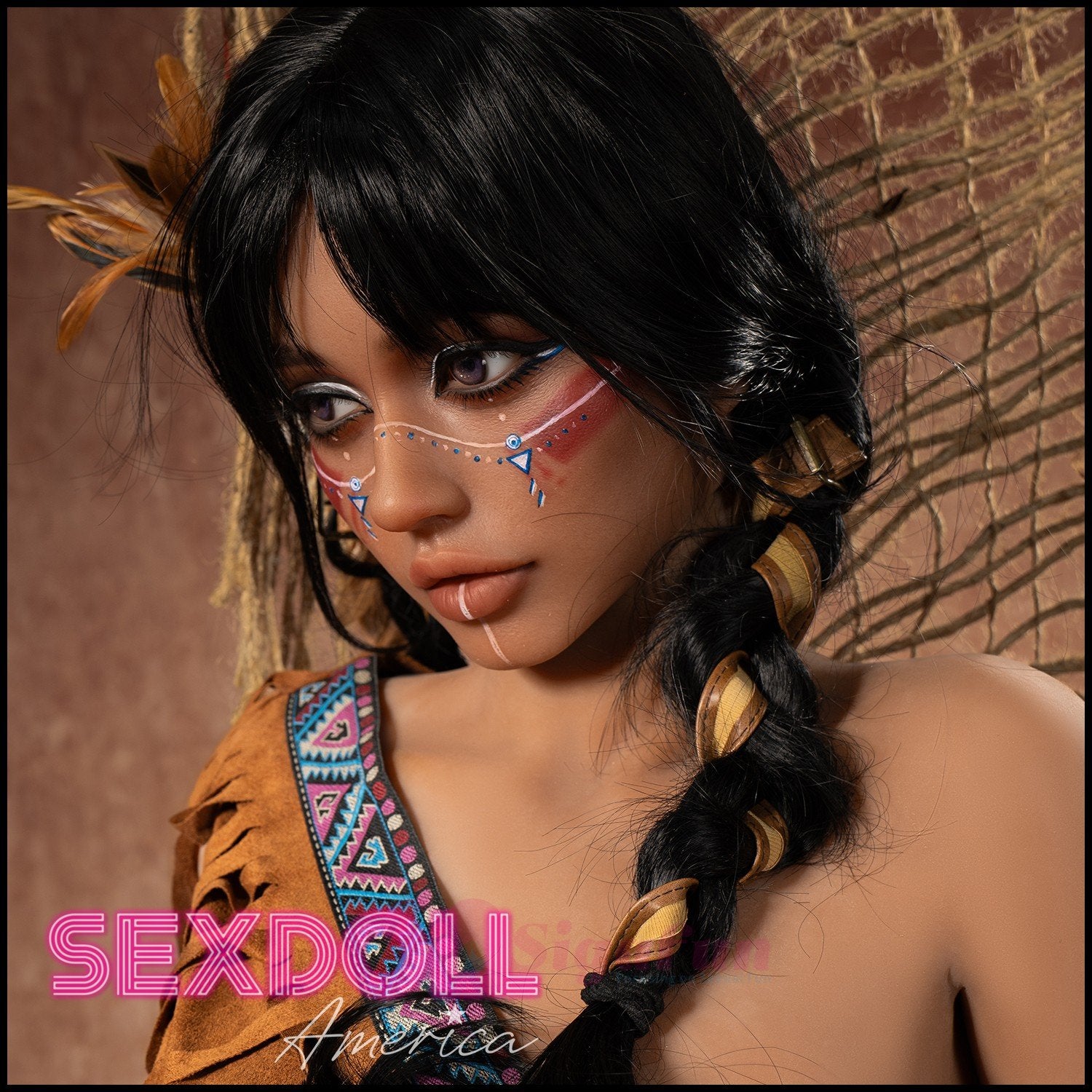 Realistic Sex Doll 159 (5'3") G-Cup Ada Tanned (Head #SG3) - Sigafun by Sex Doll America