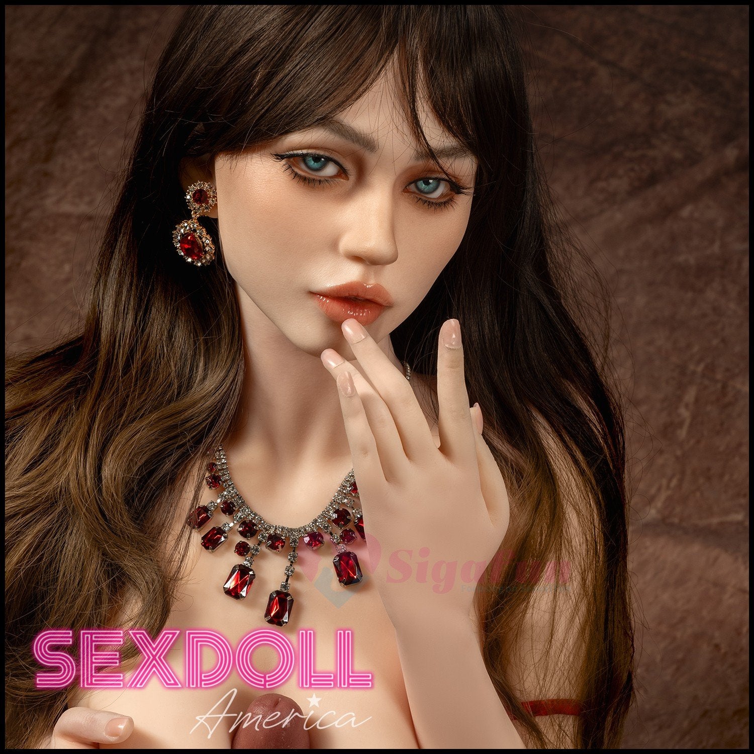 Realistic Sex Doll 159 (5'3") G-Cup Ada Red Dress (Head #SG3) - Sigafun by Sex Doll America