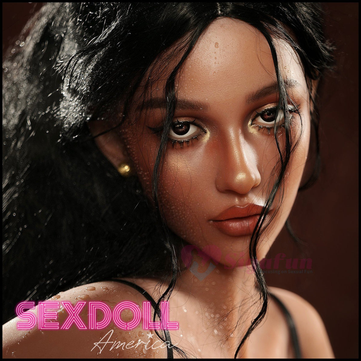 Realistic Sex Doll 159 (5'3") G-Cup Cecily Tanned (Head #SG2) - Sigafun by Sex Doll America