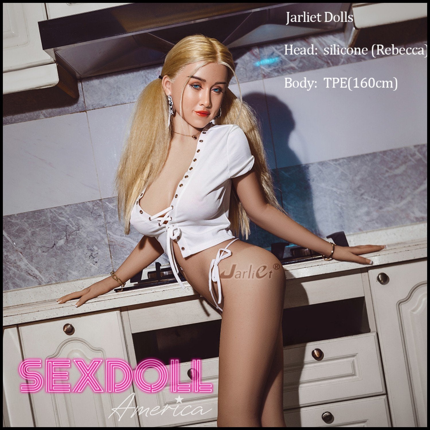 Realistic Sex Doll 160 (5'3") D-Cup Rebecca (Silicone Head) - Jarliet Doll by Sex Doll America