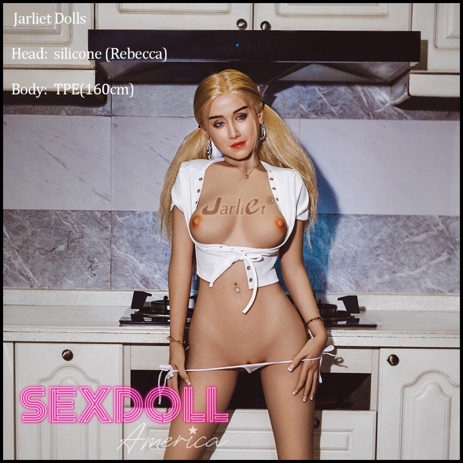 Realistic Sex Doll 160 (5'3") D-Cup Rebecca (Silicone Head) - Jarliet Doll by Sex Doll America