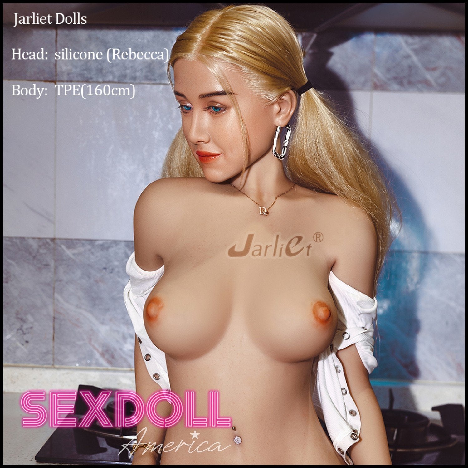 Realistic Sex Doll 160 (5'3") D-Cup Rebecca (Silicone Head) - Jarliet Doll by Sex Doll America