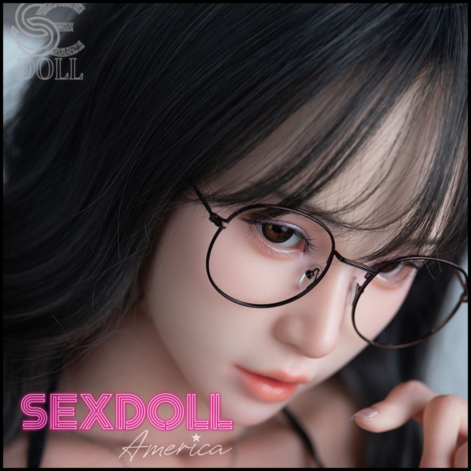 SE Doll Realistic Sex Doll Black Hair Fit Athletic Brunette Hair
