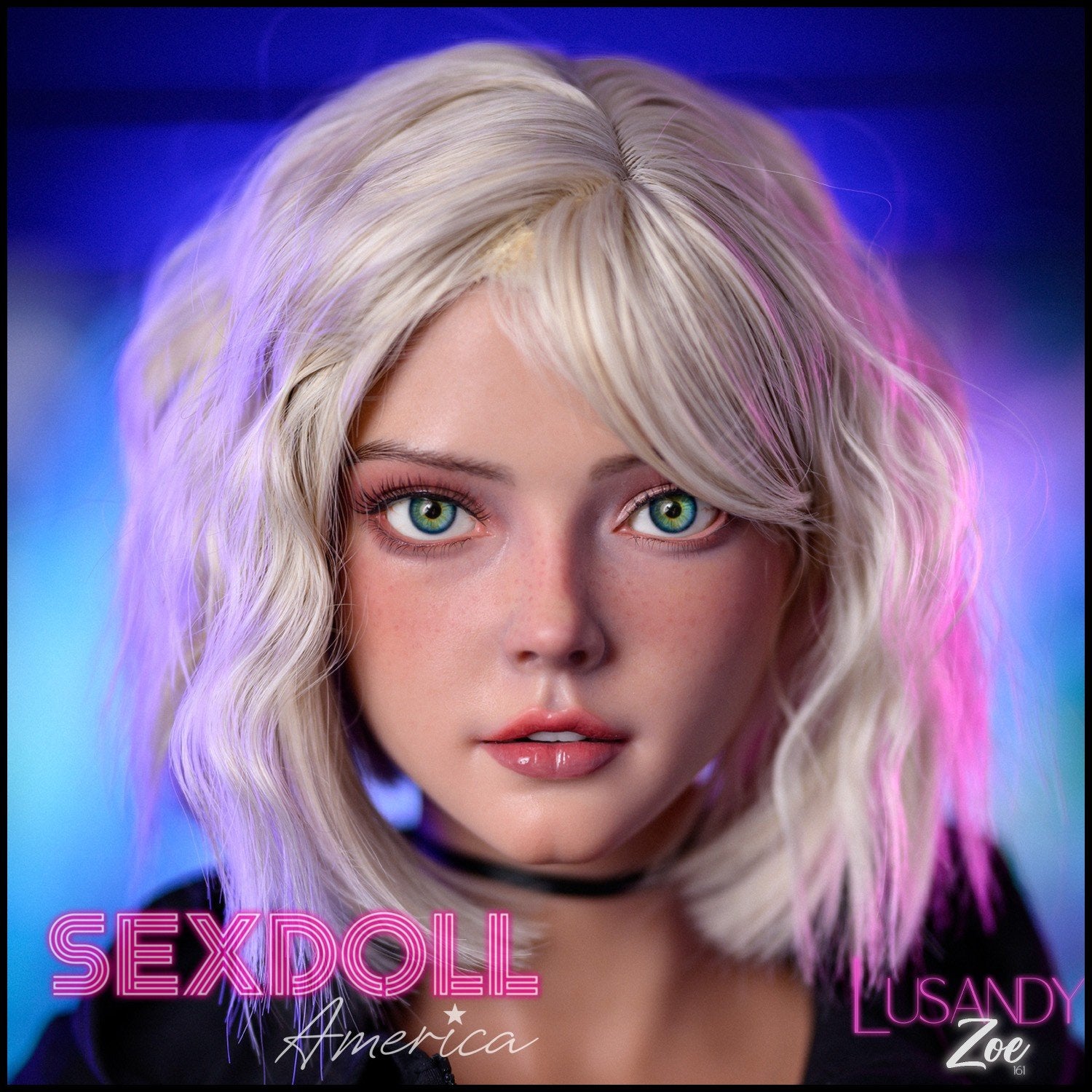 Lusandy Realistic Sex Doll Western American Gray Silver White Hair Russian German
