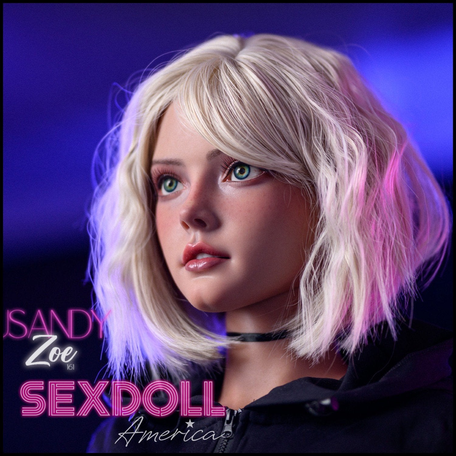Lusandy Realistic Sex Doll Western American Gray Silver White Hair Big Tits Breasts