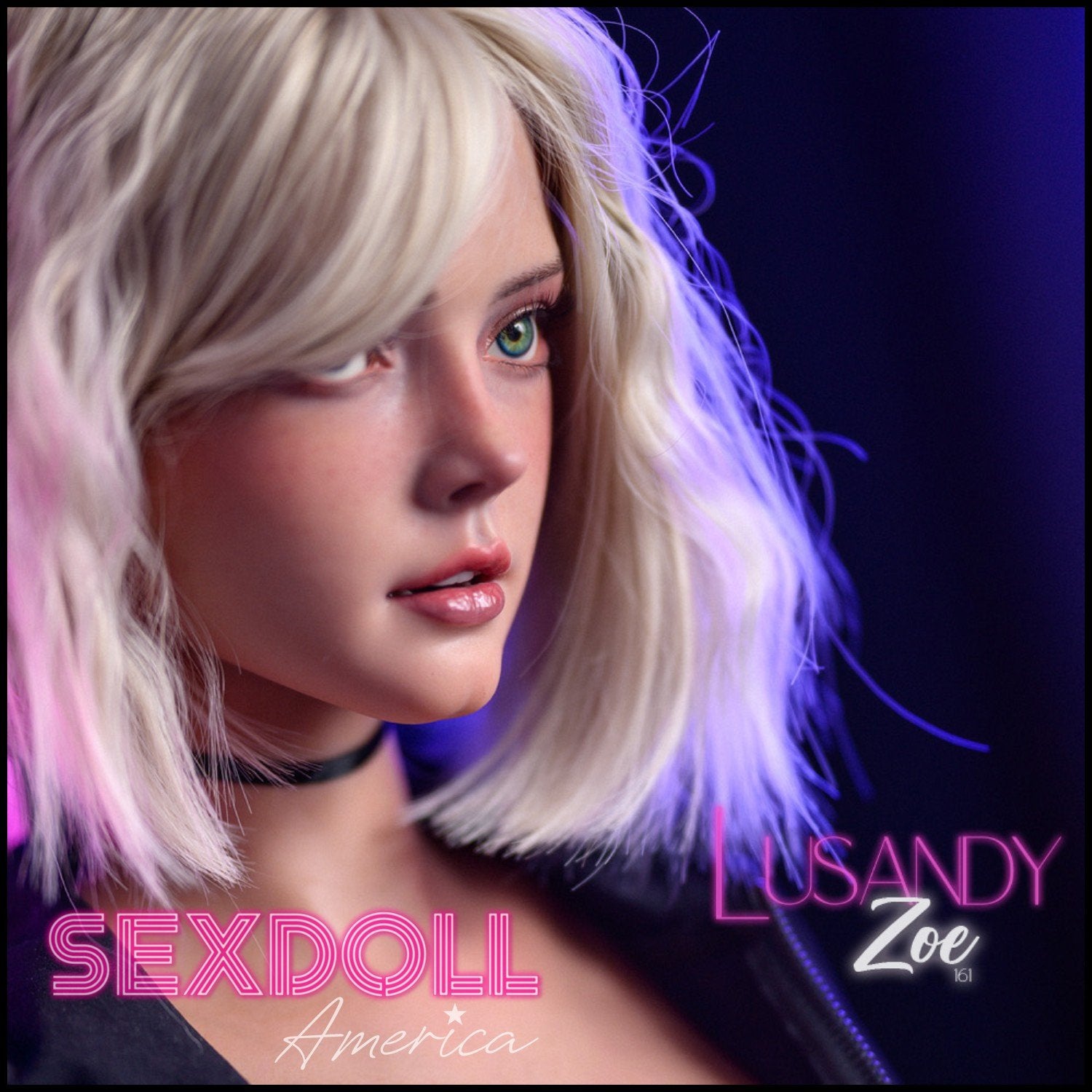 Lusandy Realistic Sex Doll Big Tits Breasts Gray Silver White Hair Western American