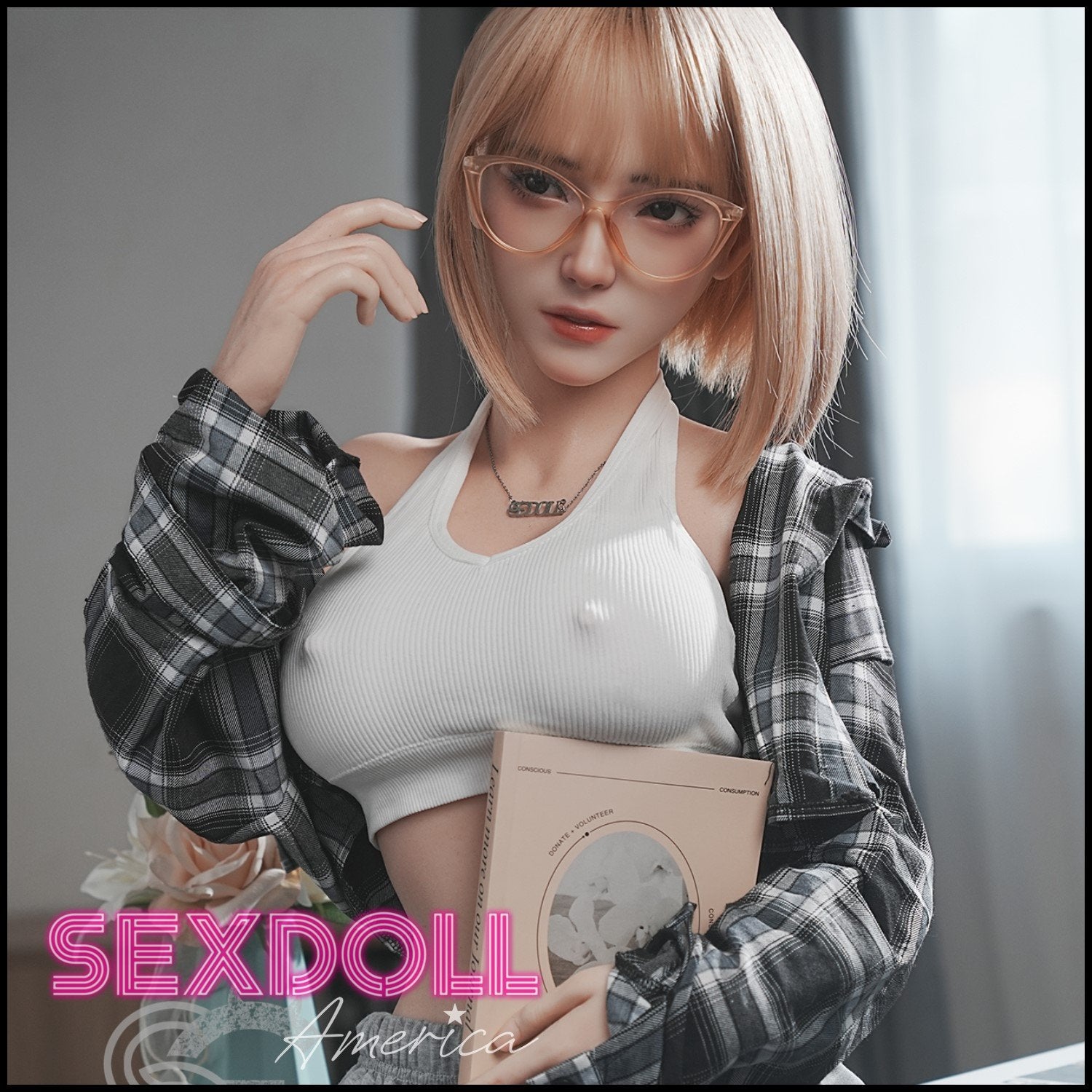 Realistic Sex Doll 161 (5'3") E-Cup Bridget Blonde (Head #130SC) Full Silicone - SE Doll by Sex Doll America