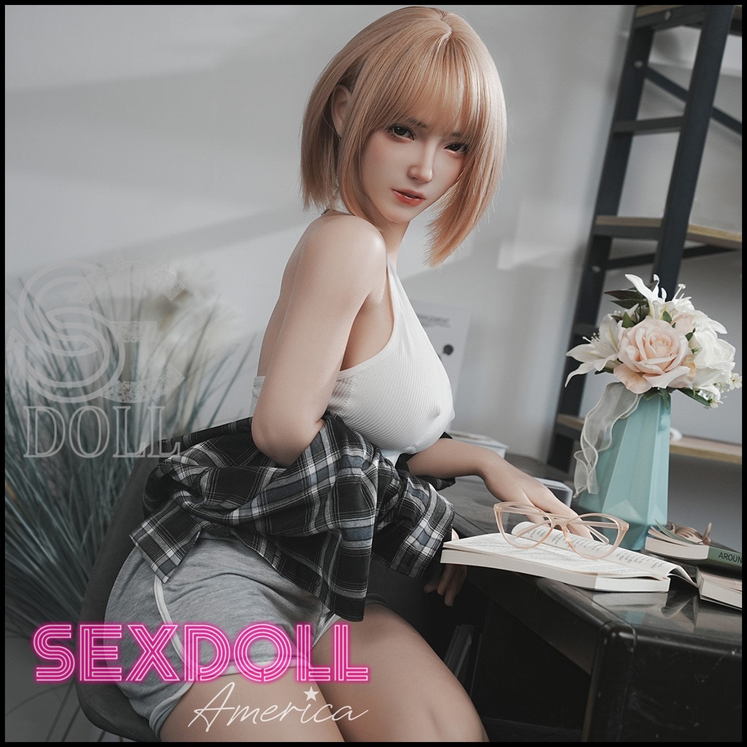Realistic Sex Doll 161 (5'3") E-Cup Bridget Blonde (Head #130SC) Full Silicone - SE Doll by Sex Doll America