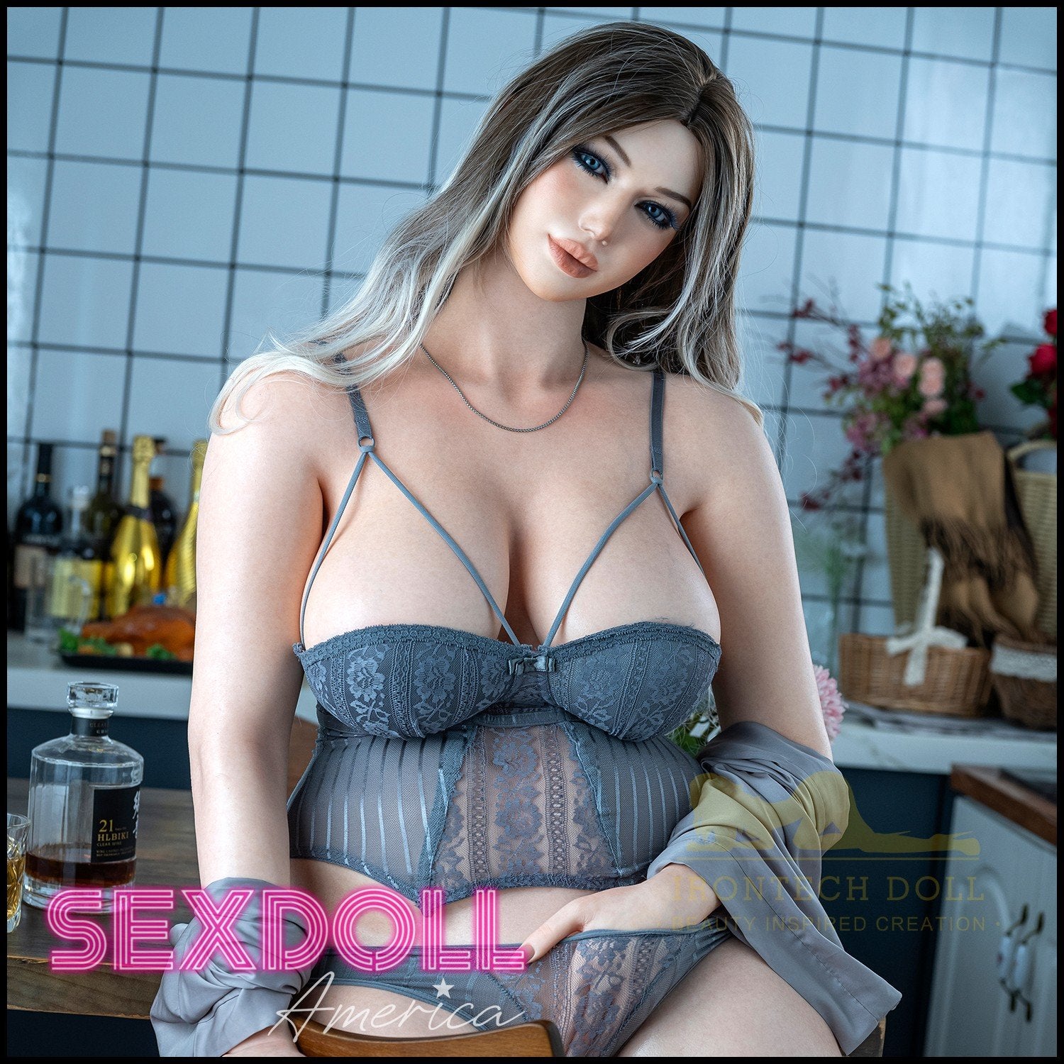Realistic Sex Doll 162 (5'4") I-Cup Sarah (Head #33) Full Silicone - IRONTECH Dolls by Sex Doll America