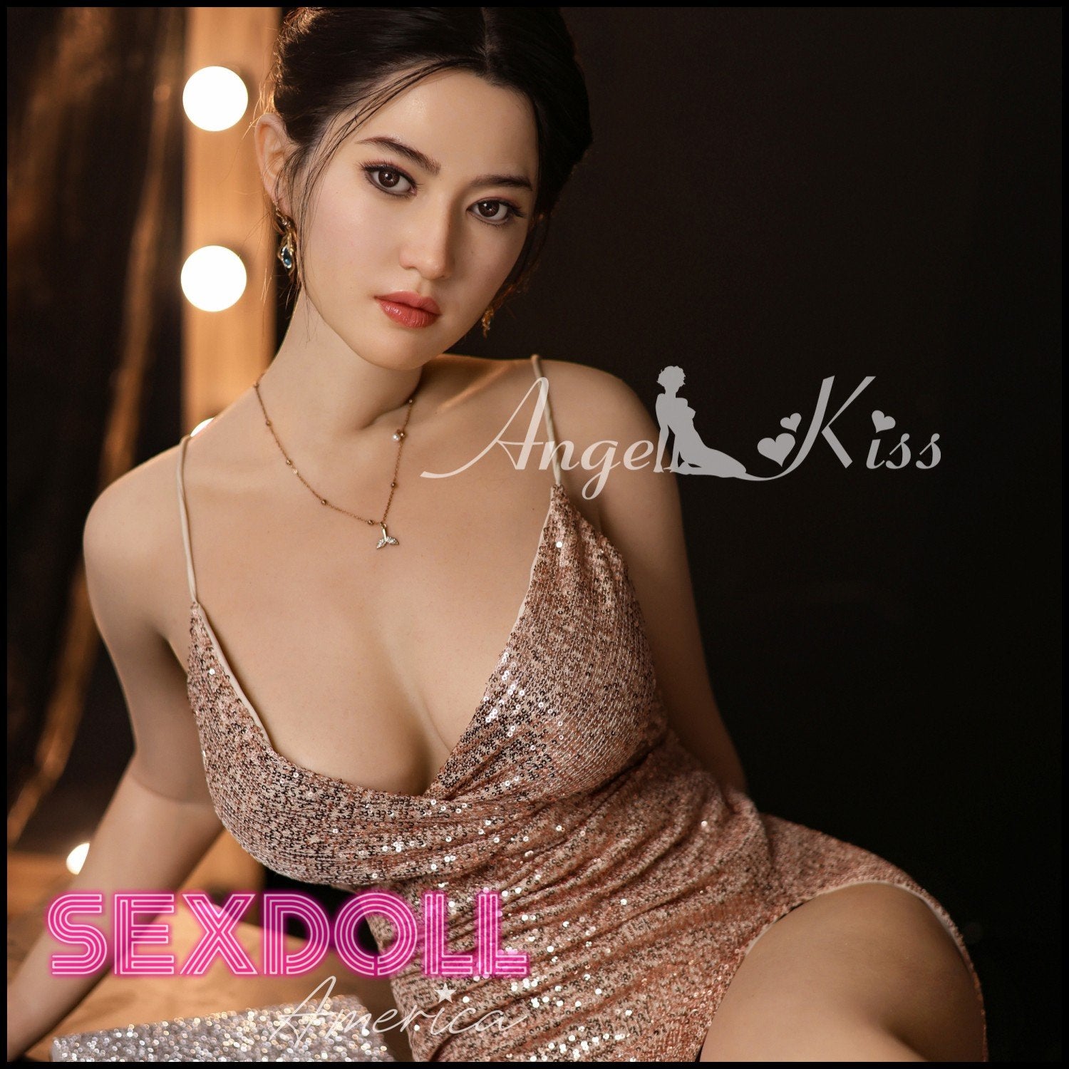 Realistic Sex Doll 164 (5'5") E-Cup Denise (Head #LS68) Full Silicone - Angel Kiss by Sex Doll America