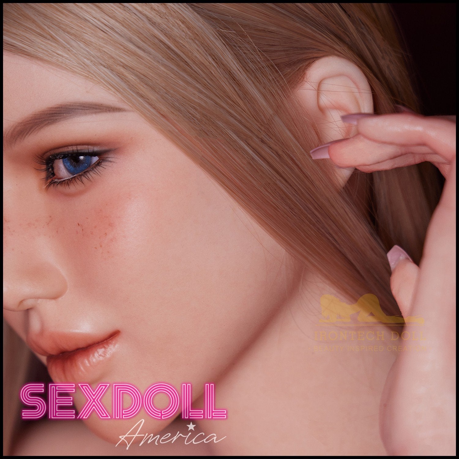 Realistic Sex Doll 164 (5'5") H-Cup Dahlia AIO (Head #S13) Full Silicone - IRONTECH Dolls by Sex Doll America