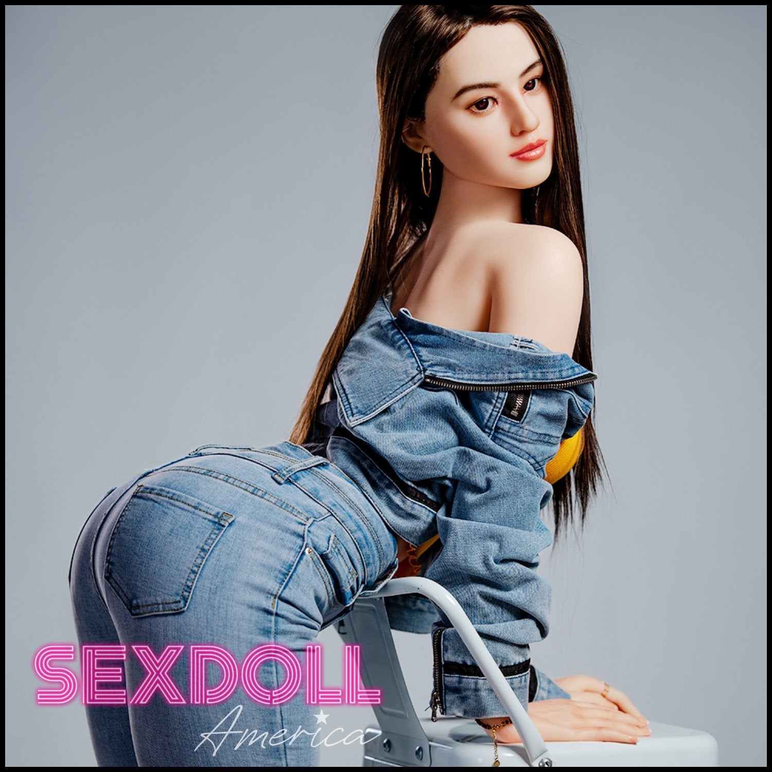 Realistic Sex Doll 165 (5'5") C-Cup Crystal (Head #R13) Full Silicone - HR Doll by Sex Doll America