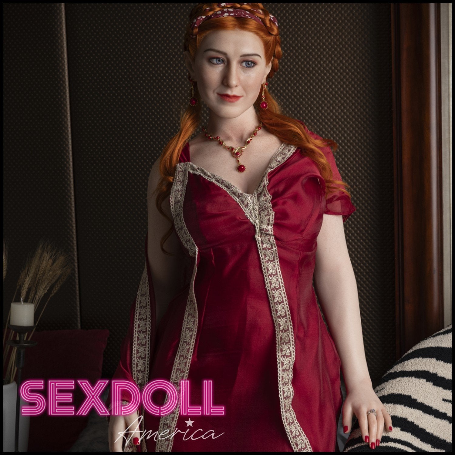 Realistic Sex Doll 165 (5'5") G-Cup Lucretia (Silicone Head) - Starpery by Sex Doll America