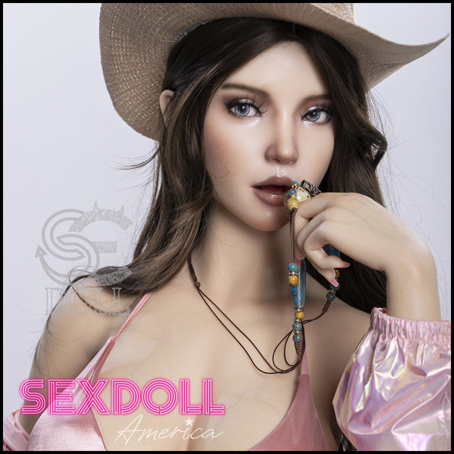 Realistic Sex Doll 167 (5'6") E-Cup Jenny Cowgirl (Head #088SO) Full Silicone - SE Doll by Sex Doll America