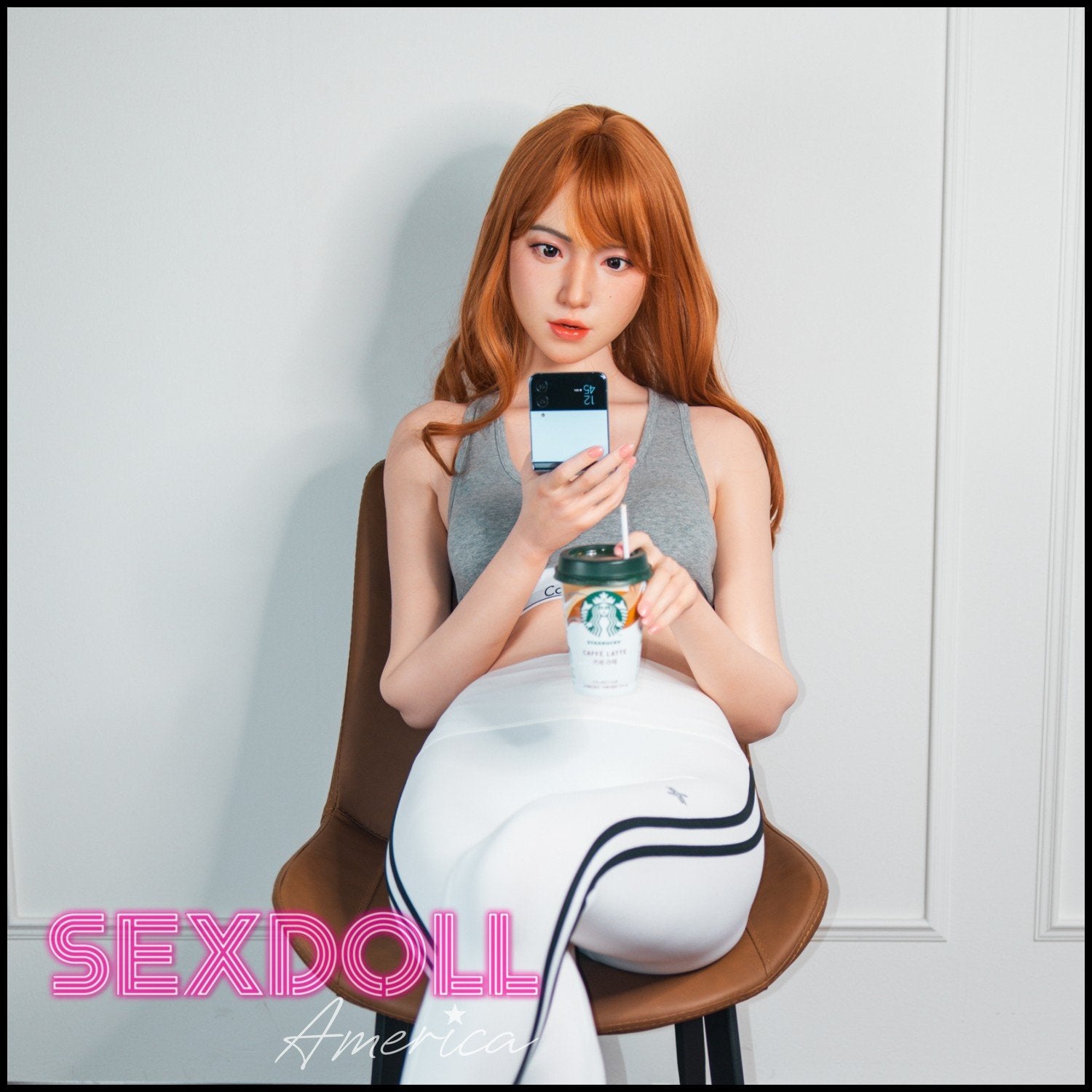 Zelex Realistic Sex Doll Small Tits Boobs Red Head Asian Japanese Chinese
