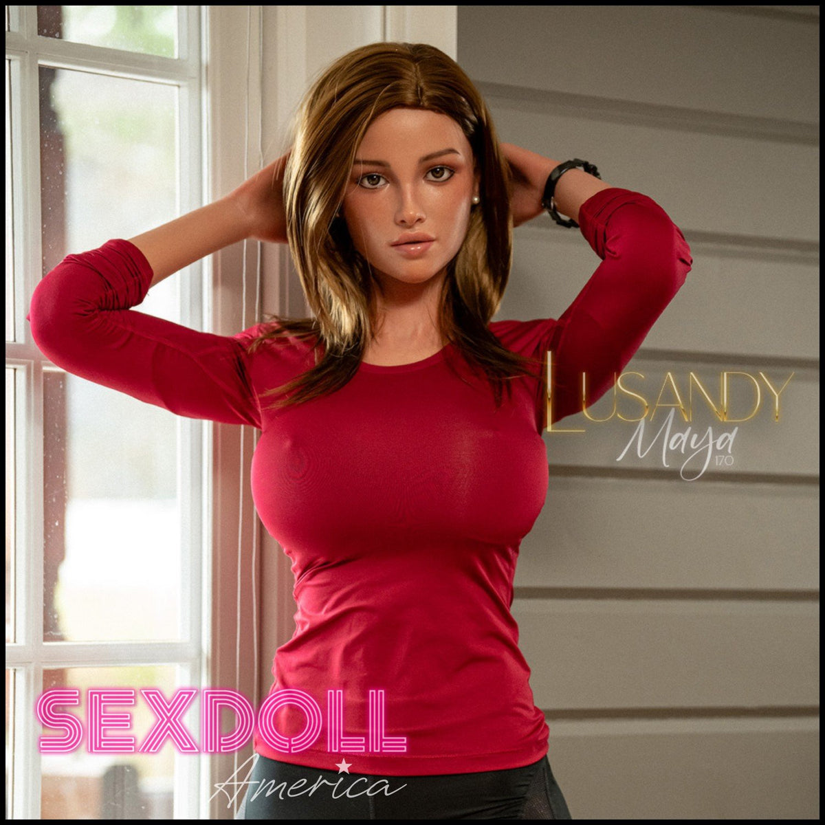 Realistic Sex Doll In Stock - 170 (5'7") L-Cup Maya - Full Silicone - Lusandy by Sex Doll America