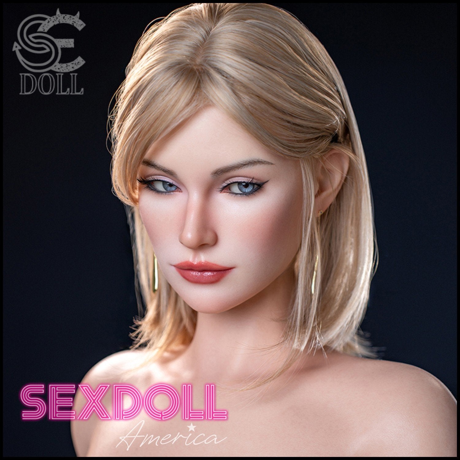 SE Doll Realistic Sex Doll Russian German Blonde Hair BBW Chubby Fat