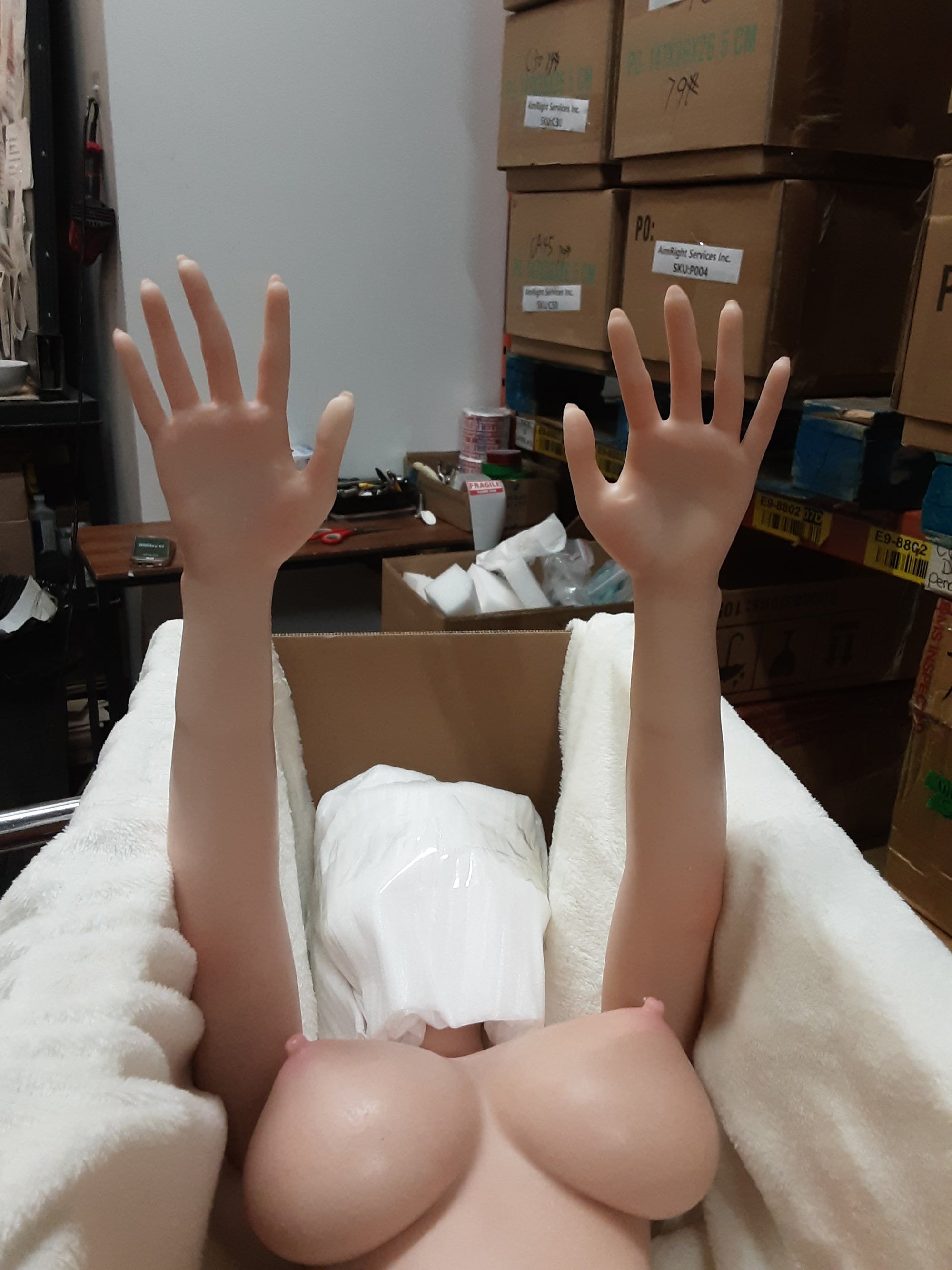 Realistic Sex Doll IN-STOCK - 100 (3'3") J-Cup Ariel S.A.F. - Full Silicone - Piper Doll X1 by Sex Doll America