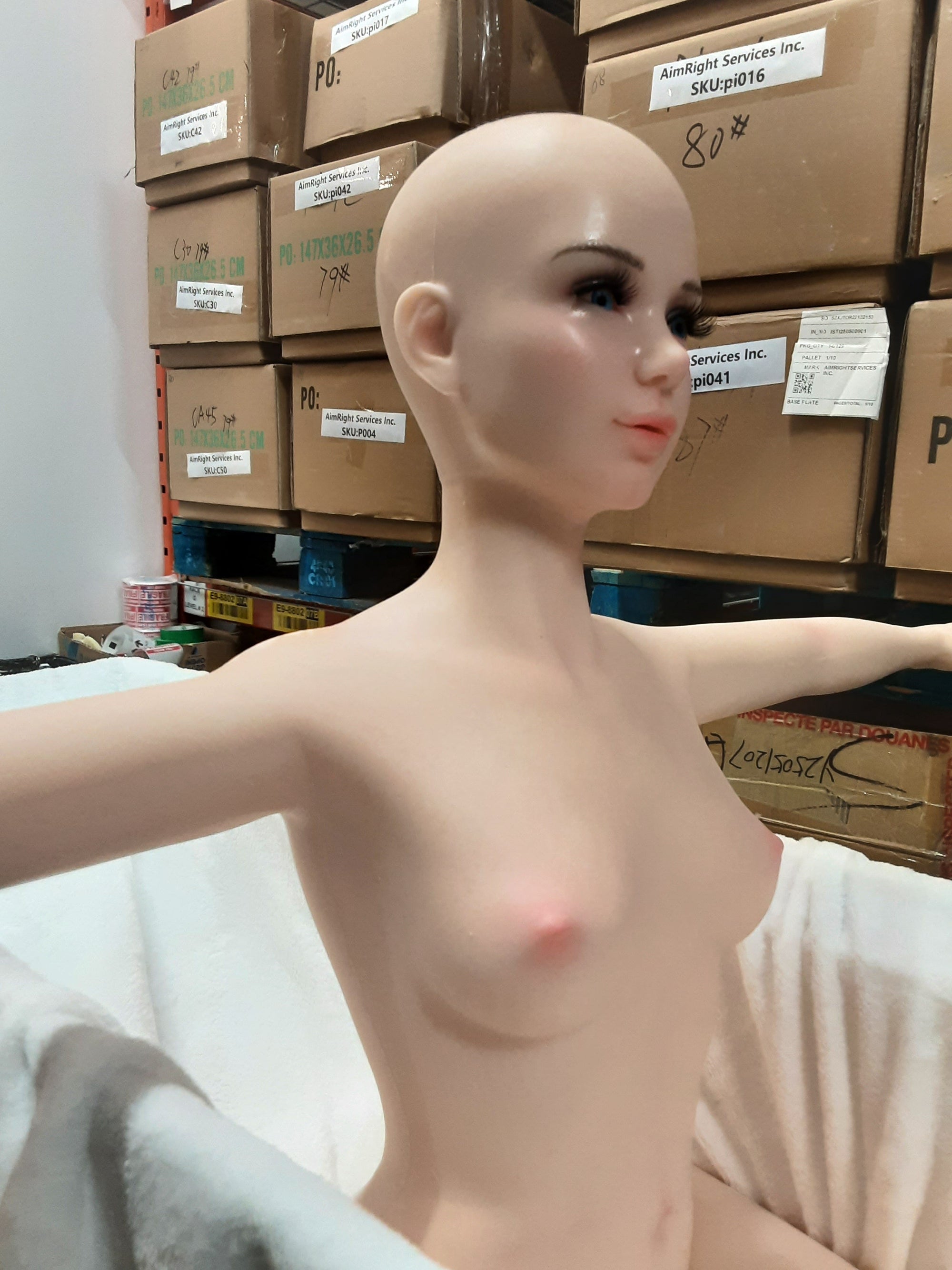 Realistic Sex Doll IN-STOCK - 100 (3'3") B-Cup Elsa S.A.F. - Full Silicone - Piper Doll - X5 by Sex Doll America