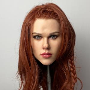 Realistic Sex Doll Carrie Silicone Head With Implanted Hair and Eyebrows by Sex Doll America
