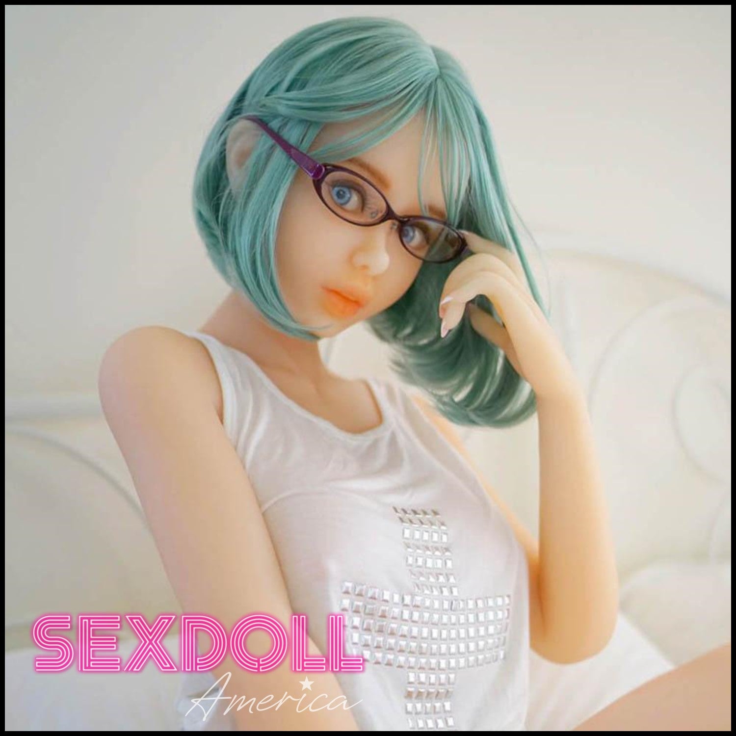 Realistic Sex Doll 140 (4'7") G-Cup Ariel Punk Green - Piper Doll by Sex Doll America