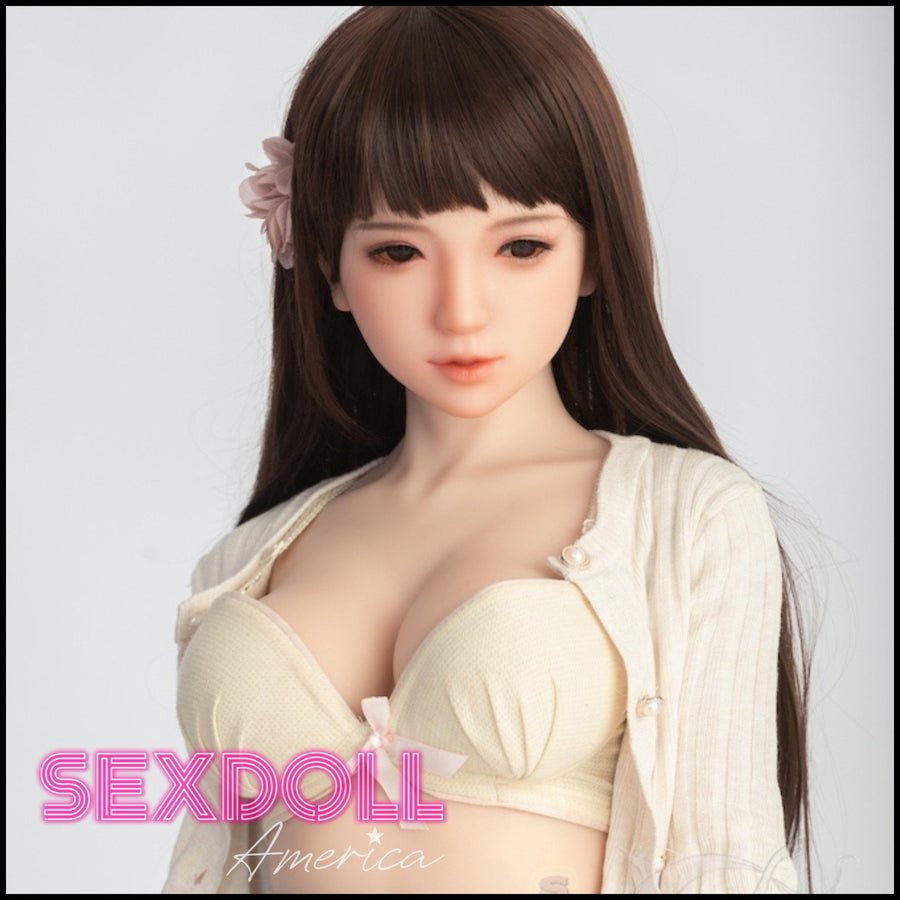 Realistic Sex Doll 145 (4'9") D-Cup Anna Brunette (Head #145-4) Full Silicone - Sanhui Dolls by Sex Doll America