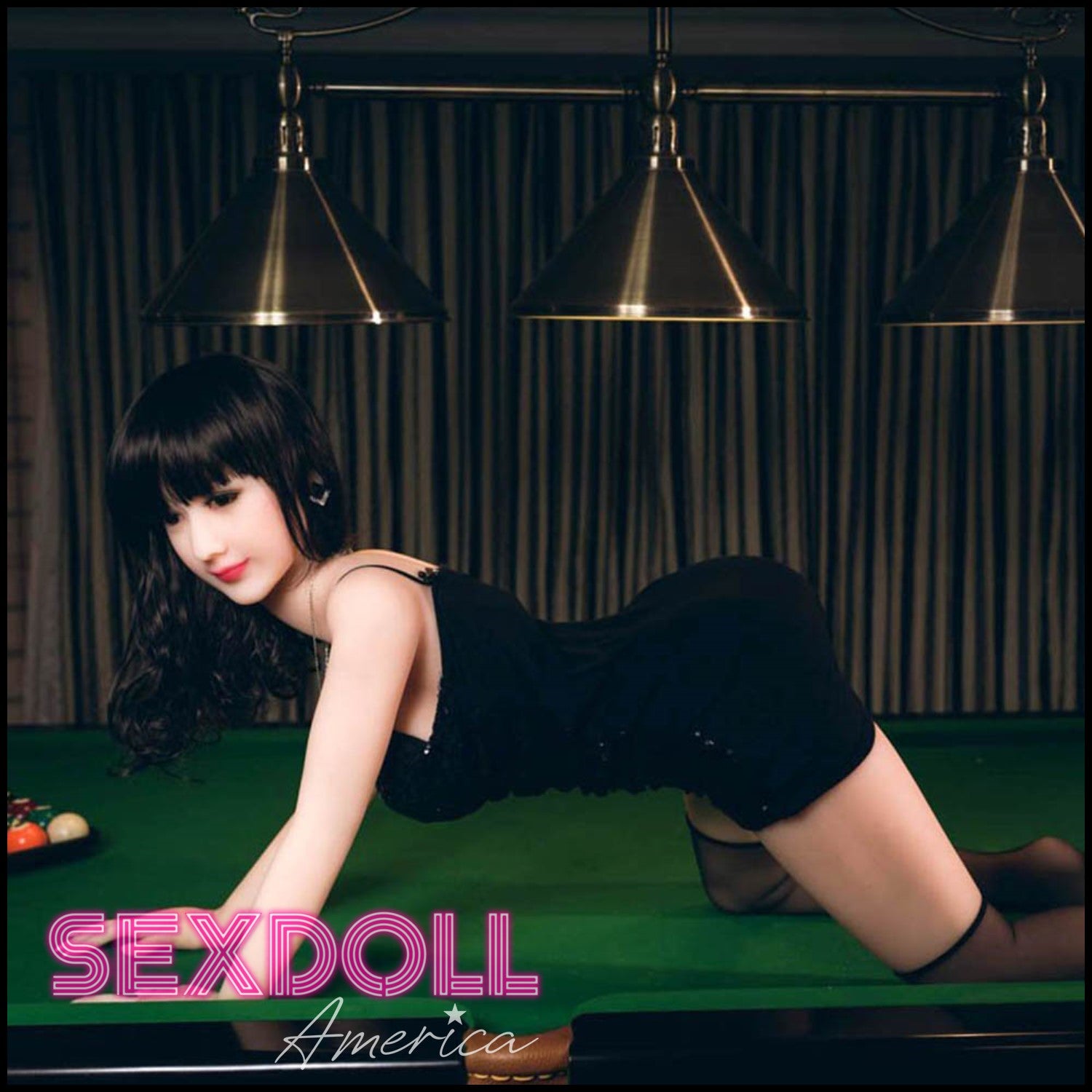 Realistic Sex Doll 145 (4'9") D-Cup Saya Sultry Billiards Boddess - WM Doll by Sex Doll America