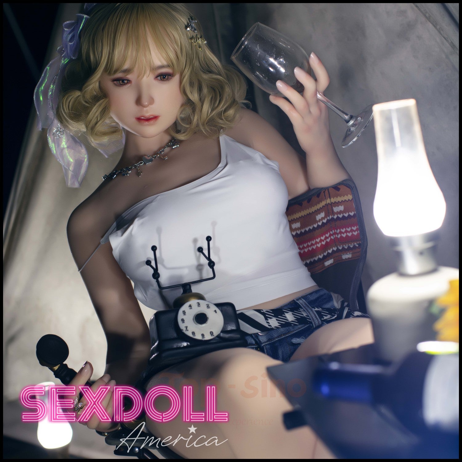 Realistic Sex Doll 148 (4'10") C-Cup Mirei Blonde (Head #L1) Full Silicone - Top-Sino by Sex Doll America