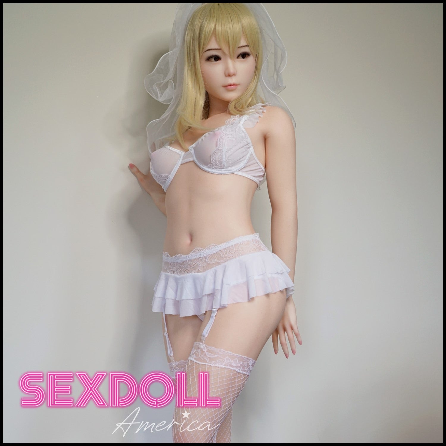 Realistic Sex Doll 150 (4'11") C-Cup Akira Blonde - Full Silicone - Piper Doll by Sex Doll America