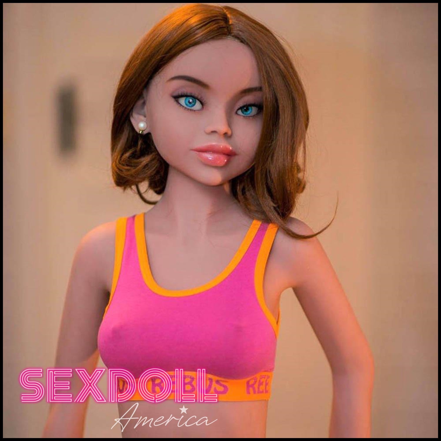 Realistic Sex Doll 150 (4'11") B-Cup Mckayla Brunette - WM Doll by Sex Doll America