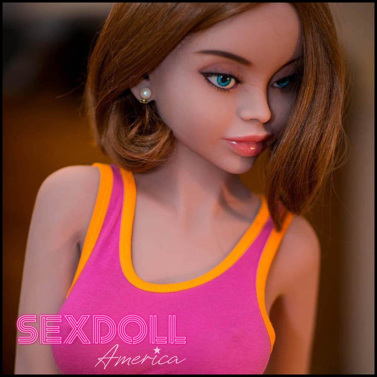 Realistic Sex Doll 150 (4'11") B-Cup Mckayla Brunette - WM Doll by Sex Doll America