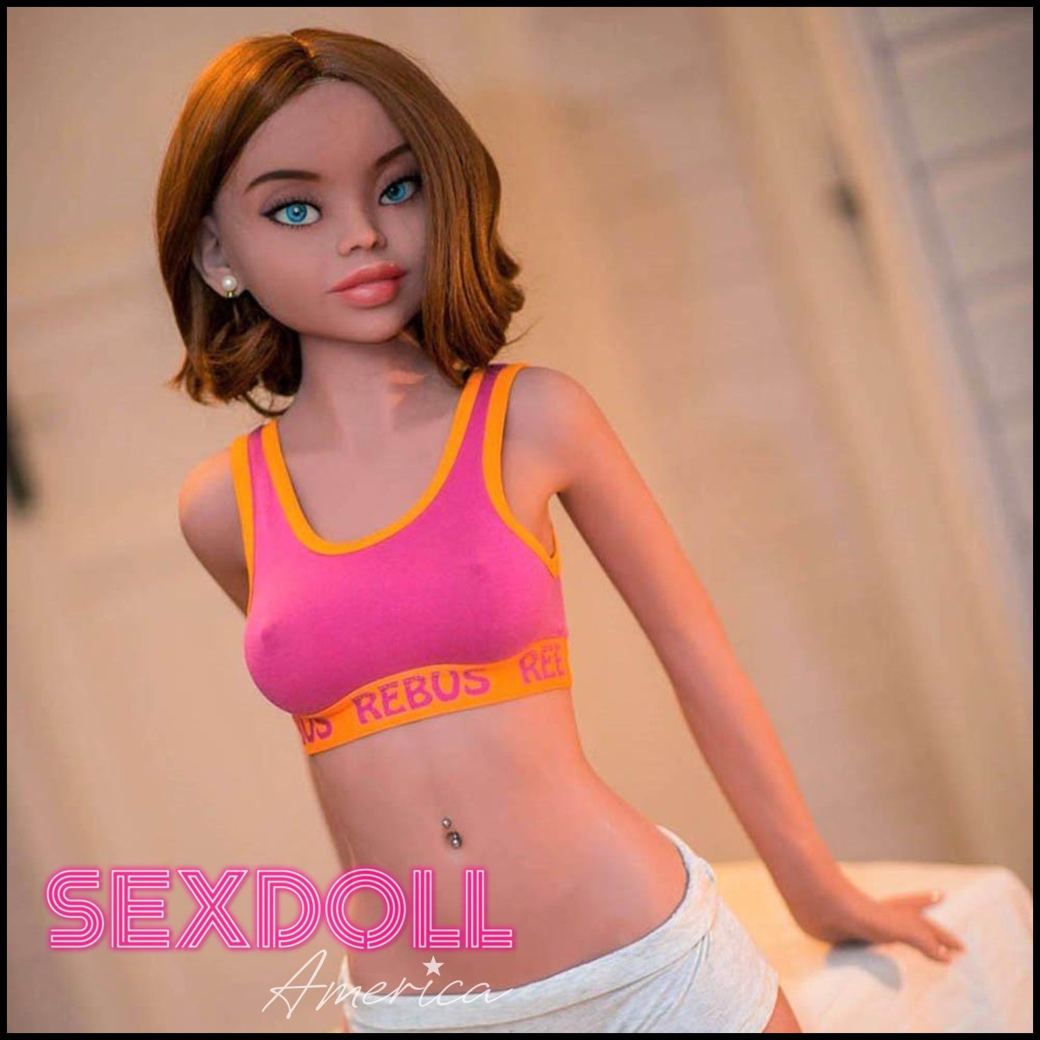 Realistic Sex Doll 150 (4'11") B-Cup Mckayla Brunette - WM Doll by Sex Doll America