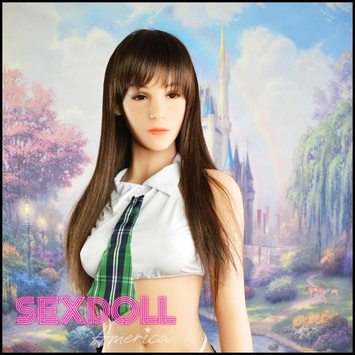 Realistic Sex Doll 151 (4'11") D-Cup Leslie Brunette - YL Doll by Sex Doll America